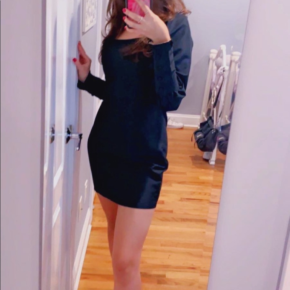 Mini black dress